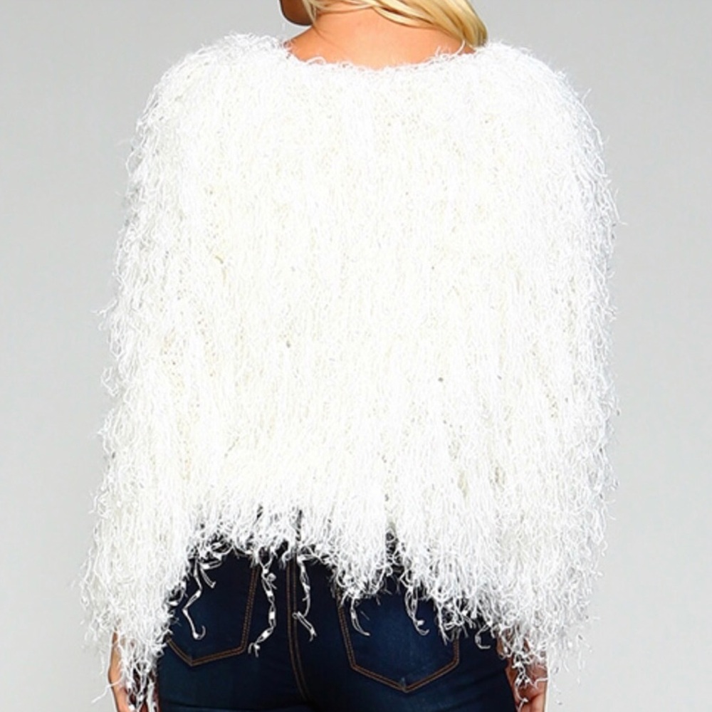 ✨Winter White Fluffy Sweater✨ - Picture 4 of 4